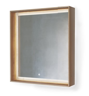 Зеркало RAVAL Frame 75 Дуб трюфель с подсветкой сенсор (Fra.02.75/DT)