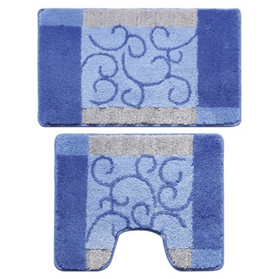 Набор ковриков для ванной комнаты Milardo Fine Lace, 50х80 + 50х50 см