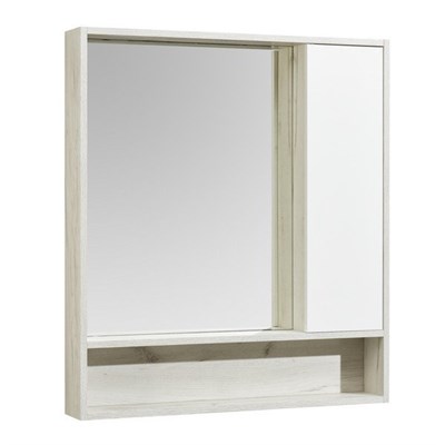 Зеркало со шкафом Aquaton Флай 80 1A237702FAX10, Белый Дуб крафт