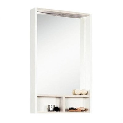 Зеркальный шкаф Акватон Йорк 50см белый/выбеленное дерево 1A170002YOAY0