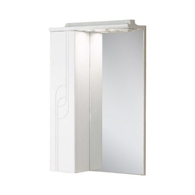 Зеркало со шкафом Aquaton Панда 50 1A007402PD01L с подсветкой Белое