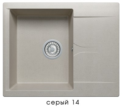 Кухонная мойка  Polygran (Gals-620 № 14 серый) (444508) (Код товара:44930) - фото 367333