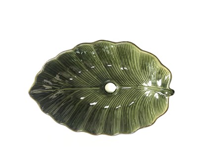Раковина-чаша на столешницу Bronze de Luxe, зеленый лист (2430) (Код товара:44710) - фото 368902