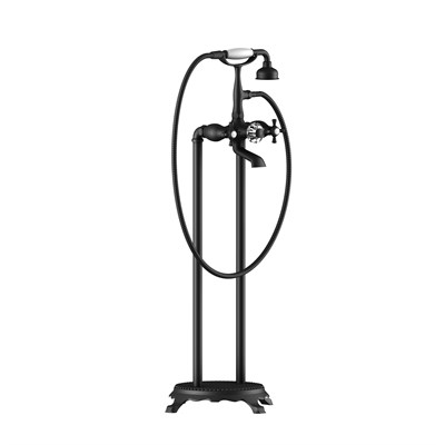 Смеситель напольный для ванны и душа Timo Nelson (1900/03Y-CR) черный - фото 371839