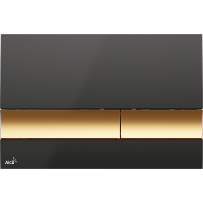 Клавиша смыва Alcaplast Basic M1728-5, Черная Золотая