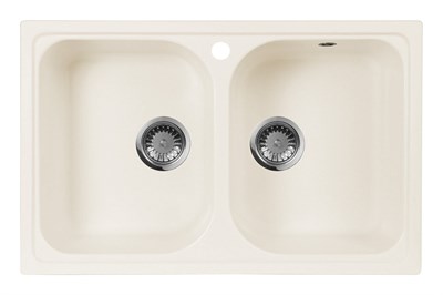 Мойка кухонная AquaGranitEx M-15 (331) белый (Код товара:47646) - фото 381739