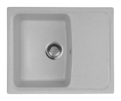 Мойка кухонная AquaGranitEx M-17K (310) серый - фото 381815
