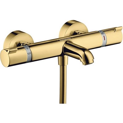 Смеситель для ванны Hansgrohe Ecostat Comfort 13114990 с термостатом, Полированное золото
