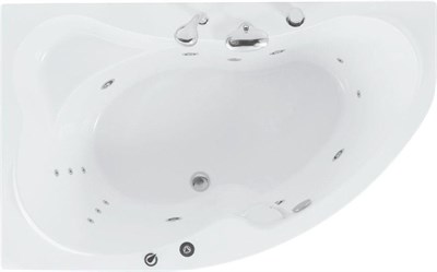 Акриловая ванна Aquanet Capri 160x100 L (г/м, сп/м, н/м, с/п, к/б, А3рNew) (00176738)