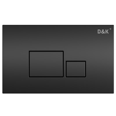 Клавиша смыва D&K Quadro DB1519025, Черная