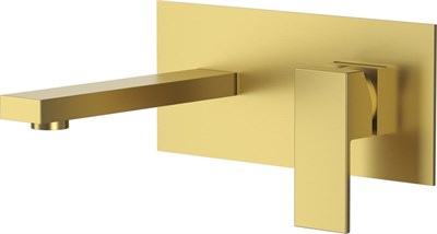 Смеситель для раковины DK встраиваемый настенный матовое золото Bayern.Liszt