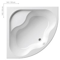 Акриловая угловая ванна Ravak Gentiana 150x150 (CG01000000)