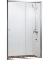 Душевая дверь Bravat Drop 120 BD120.4100A профиль, Хром стекло прозрачное