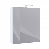 Шкаф-зеркало 50 см двухдверный белый New Mirro NMIR502i99 IDDIS