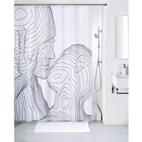 Штора для ванной комнаты 200*180 см полиэстер black&white IDDIS SCID150P