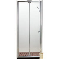 Душевая дверь Bravat Drop 100 BD100.4120A профиль, Хром стекло прозрачное