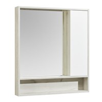 Зеркало со шкафом Aquaton Флай 80 1A237702FAX10, Белый Дуб крафт