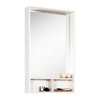 Зеркальный шкаф Акватон Йорк 50см белый/выбеленное дерево 1A170002YOAY0