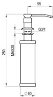 Дозатор для жидкого мыла Granula GR-01 D шварц
