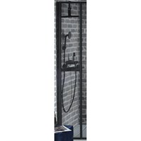 Душевая стенка Jacob Delafon Nouvelle Vague 30 E94WI30-VTG профиль, Черный матовый стекло тонированное