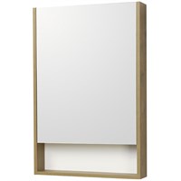 Зеркальный шкаф Aquaton Сканди 55 1A252102SDZ90, Белый Дуб рустикальный