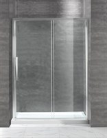 Душевая дверь в нишу Cezares Lux Soft W-BF-1 130 профиль Хром стекло прозрачное