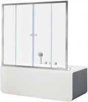 Шторка для ванны Aquanet Alfa 5 NAA6142 150, прозрачное стекло (NAA6142)
