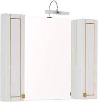 Зеркало-шкаф Aquanet Честер 105 белый/золото (00186084)
