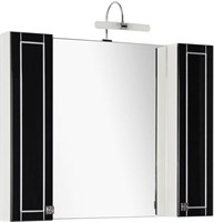 Зеркало-шкаф Aquanet Честер 105 черный/серебро (00186086)