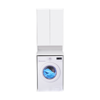 Шкаф пенал Aquaton Лондри 60 1A260503LH010 над стиральной машиной, Белый глянец