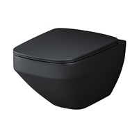 Унитаз подвесной AM.PM  Inspire V2.0 безободковый FlashClean с черным сиденьем микролифт (C50A1700MBSC) (Код товара:58929)