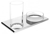 держатель стакана и чаши для мелочей Keuco Edition 400 11554 019000, Хром