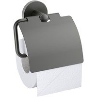 Держатель туалетной бумаги Timo Saona 13042/18 с крышкой Черное золото