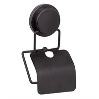 Держатель туалетной бумаги Fixsen Magic&nbsp;Black FX-45010 с крышкой, Черный матовый