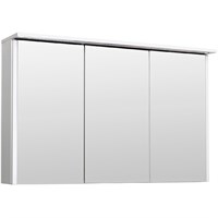 Зеркальный шкаф Runo Лира 105 00-00000254 с подсветкой Белый