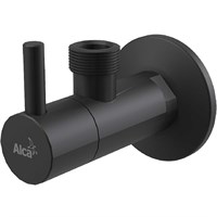 Запорный вентиль Alcaplast ARV003-BLACK угловой, Черный матовый