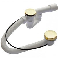Сифон ALCAPLAST для ванны автомат комплект металл/металл ZLATO A55GOLD-80-RU-01