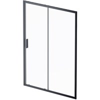 Душевая дверь AM.PM Gem 150 W90G-150-1-195BT профиль, Черный матовый стекло прозрачное