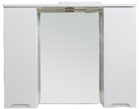 Зеркало со шкафом Rush Pioneer 90 с подсветкой, Белый глянец