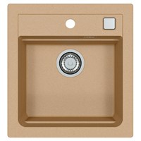 Мойка кухонная Alveus Granital Atrox 20 Beige-G55 470х500х195 с сифоном, бежевая 1131988