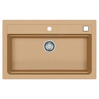 Мойка кухонная Alveus Granital Atrox 40 Beige-G55 790х500х195 с сифоном, бежевая 1140445