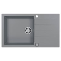 Мойка кухонная Alveus Granital Cadit 40 Concrete-G81 860х500х200 с сифоном, серая 1132030