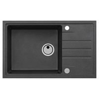 Мойка кухонная Alveus Granital Intermezzo 130 Carbon-G91 780х480х200 с сифоном, черная 1117050