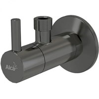 Угловой вентиль ALCAPLAST GUN METAL с фильтром 1/2х3/8" глянец ARV001-GM-P"