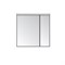 Зеркальный шкаф Акватон Брук 80см белый 1A200602BC010