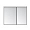 Зеркальный шкаф Акватон Брук 100см белый 1A200702BC010