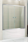 Шторка на ванну Cezares Pratico VF-2 150x140 профиль Хром стекло текстурное