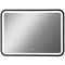 Зеркало Art&Max Genova AM-Gen-1200-800-DS-F с подсветкой с сенсорным выключателем Черное